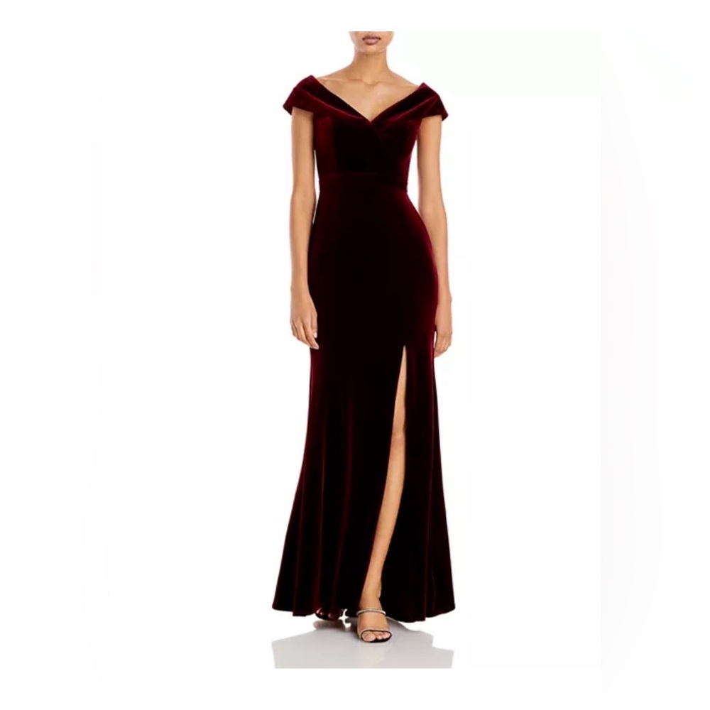 Aqua Deep Red Maxi Dress size 4